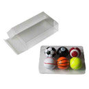 6Pcs Golf Balls Strong Resilience Force Sports Practice Toys Basketball Football