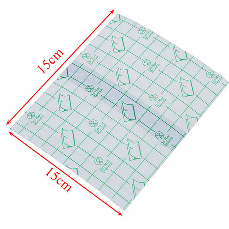 10Pcs 13*15cm Waterproof Transparent Adhesive Wound Dressing Plaster Stretch Ew