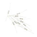 10pcs Glass Tube Fuse Axial Leads 3.6*10mm 2A Slow Blow JR
