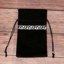 1pc Drawstring Velvet Tarot Card Set Storage Bag Black Tarot Pouch Bag Case MME