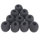 10 X Black Sponge Microphone Cover Mic Cover Lavalier Lapel Microphone