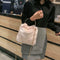 Fashion Soft Plush Handbag Women Shoulder Messenger Bag Travel Tote (Pink)