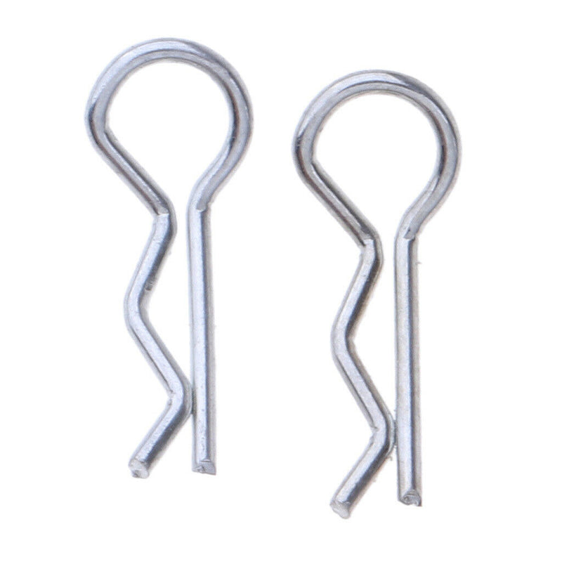 Metal Body Clip Cotter Pins R-Pin for   1/28 RC Car Models, Pack of 10