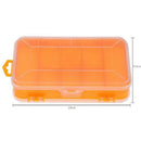 Portable Toolbox Durable Plastic Double-Sided Component Box Screws Hardware