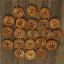50pcs Round 4-holes Wooden Buttons Fit Sewing Scrapbooking Decoration 25mm Craft