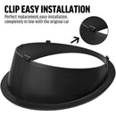 Front Headlight Trim Cover Bezels for Jeep Wrangler Rubicon Sahara Sport JK