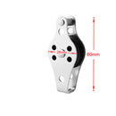 2 Pieces 316 Stainless Steel Pulley Blocks Rope Runner Kayak Boat Accessories