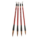 4 Pieces Wolf Hair Calligraphy Brush Pen Chinese Traditional Writing Painting