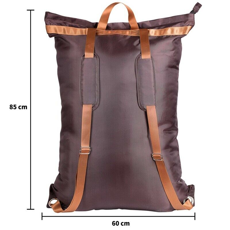 Large Laundry Bag 24 inch X34 inch with Zipper, College Laundry Backpack wi J4O1