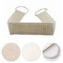 Exfoliating Bath Scrubber Strap Shower Back Loofah Brush Spa Sponge Scrubs P5V4
