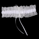 Throw White Garter with Ribbon - Wedding Party Supplies Wedding