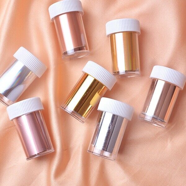 7Pcs Matte Star Color Designs Nail Art Foils Stickers Diy Transfer Foils Fu B2U2