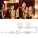 2pcs LED Makeup Mirror Light Bulb Kit Dimmable USB Hollywood Vanity Lights