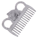 1PC Horse Comb Aluminum Alloy Horse Cleaning Tool Comb Mane Tail Pulling Co&+
