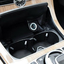 LED Car Cup Holder Pad Fit For Hyundai Auto Interior Atmosphere Light Blue