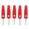 10Pieces Wire Audio Speaker Cable Banana Plug Connectors 4mm Jacks Red+Black