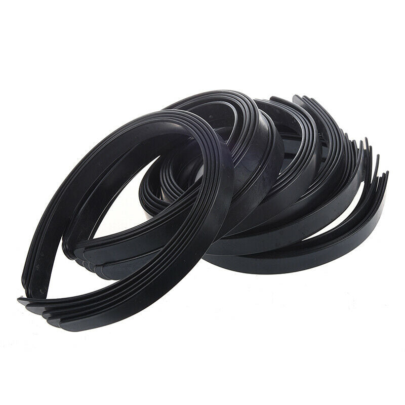 1/2" Black Plastic Hair Headband - 36 Pieces Z5P3