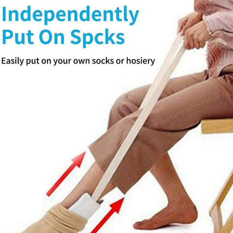 Sock Aid Kit Slider for Putting On Socks for Elderly Handicapped