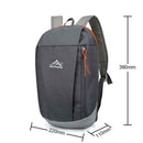 1pc Waterproof Backpack Large Capacity Wear Resistant Hiking Bag (Grey) A