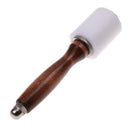 Wood Handle Leather Craft Awl Hammer for Hand Carving Stamping Leather DIY