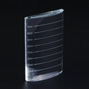 1pc U Type Crystal Curved Tile Eyelash Extension Stand Glass Glue Pallet B Gw