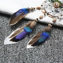 Mini Dream Catcher For Car Beaded Natural Feathers And Handmade S3Q5