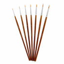 7pcs Detail Liner Paint Brush Set Students Acrylic Painting Art Supplies Gouache