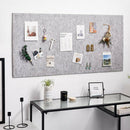 2 Pieces Hanging Message Board Felt Memo Photo Display School Pinboard Decor