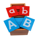 Wooden Baby Montessori Sand Alphabets Boards for Kindergarten Educational Letter