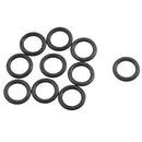 10 Pcs 16.5mm x 11.2mm Flexible Rubber O Ring Oil Seal Gaskets Black Q5I1