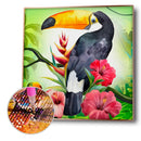 5D Full Round Drill Diamond Painting DIY Parrot Rhinestone Mosaic Picture