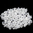100x 8mm Medium Disposable  Pigment Supplier Tattoo Ink Cups Caps Pots lj