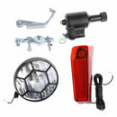 Motorized Bike Bicycle Friction Dynamo Generator Head Tail Light With Acess