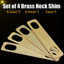 Tool Brass Bass Heightening Gasket Guitar Neck Shim Easy Install Durable