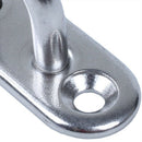 4pcs 5mm 304 Stainless Steel Oblong Pad Eye Plate Staple Ring Hook E3Q3