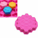 19 Cell Silicone Bee Honeycomb Cake Chocolate Soap Bakeware Mold Mould Cand D1Q5