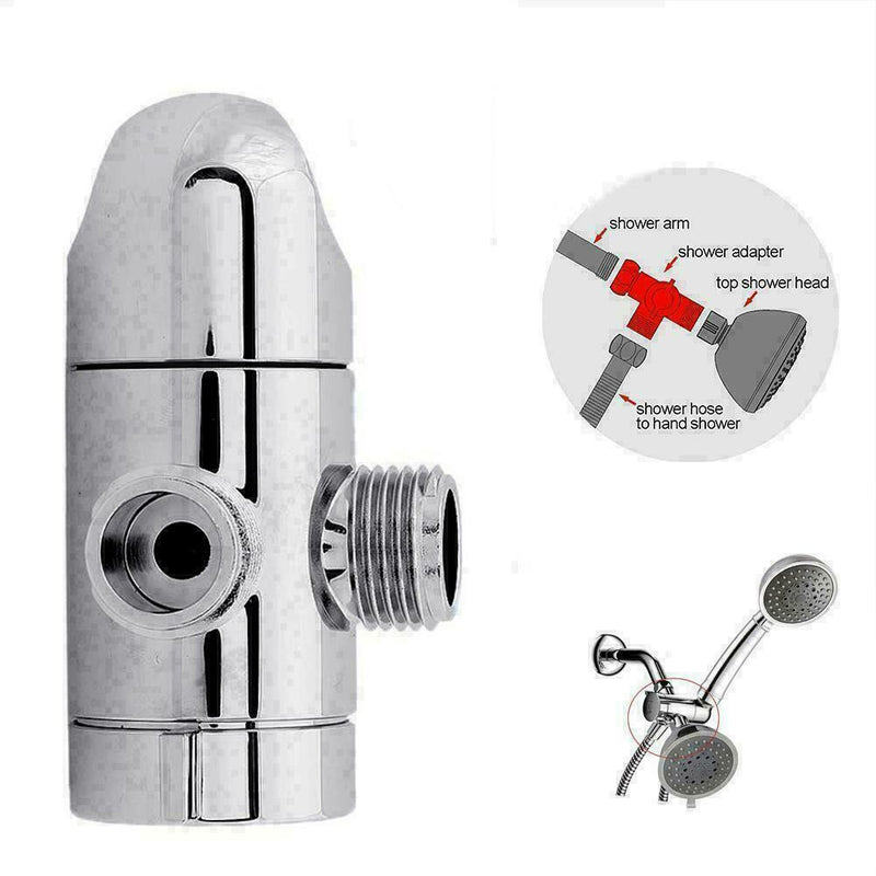 1/2'' 3 Way T adapter Water Valve For Toilet Bidet Shower Diverter Valve He K5N5