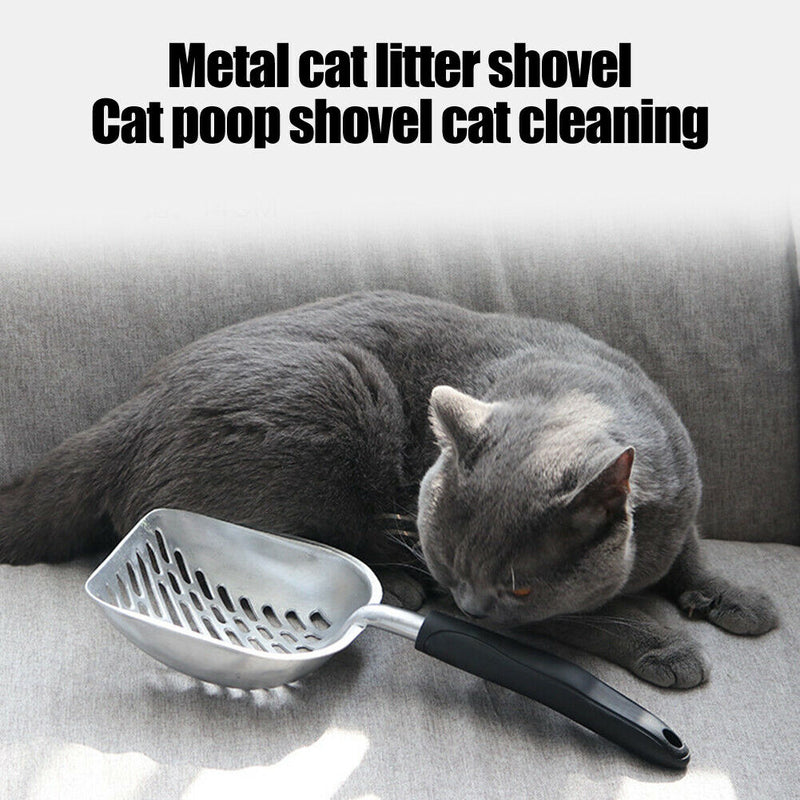 Cat Kitten Litter Scoop Metal Pet Cat Sand Shovel Waste Poop Cleaning Tools