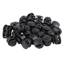 Backpack Luggage Gag: 6.5mm x 5mm, 2 holes, cord stopper ends 30 pcs