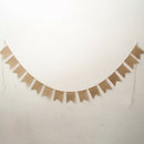 15Pcs/Set Dovetail hemp Flags Wedding Pennant Banner Birthday Party Linen P