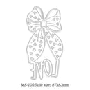 Metal Cutting Dies DIY Scrapbooking Album Paper Cards Craft (Bow MS-1024) A