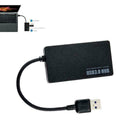 4 Port USB HUB 3.0 Multi Splitter Expansion Desktop PC Laptop Adapter D2D0 V9H6