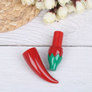 1XRed Pepper Empty Lip Gloss Tube Lips Balm Bottle Brush Container Lipgloss T Bj