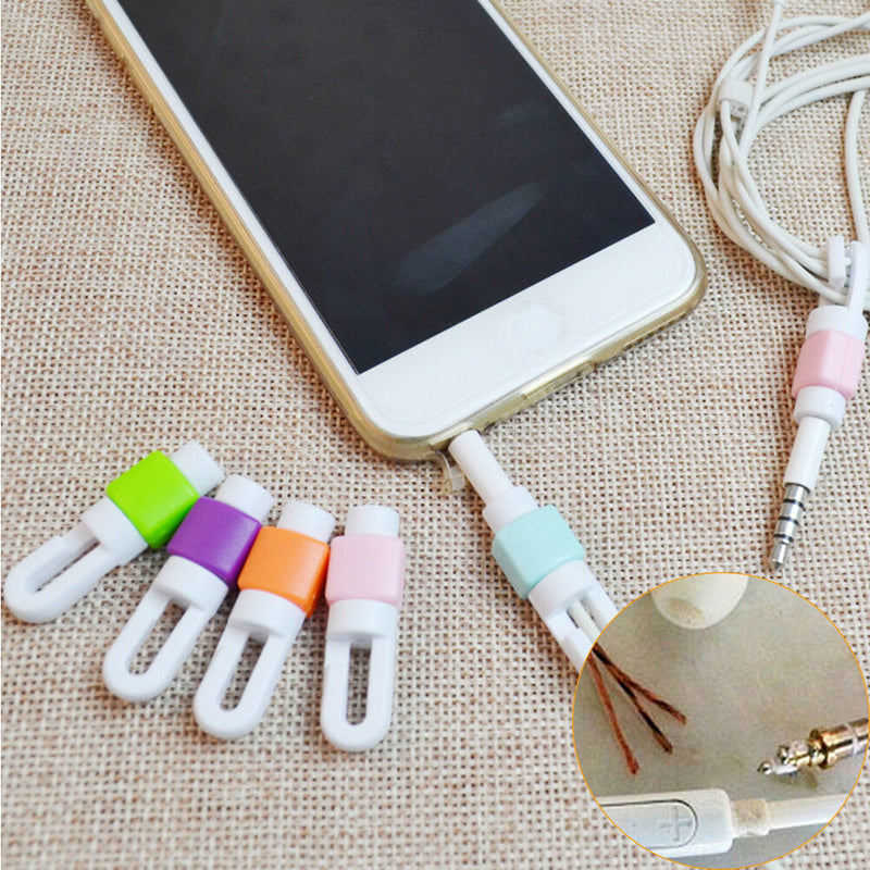 5x Protector Saver Cover for Smart Phone Lightning USB Charger Cable Cord  Z