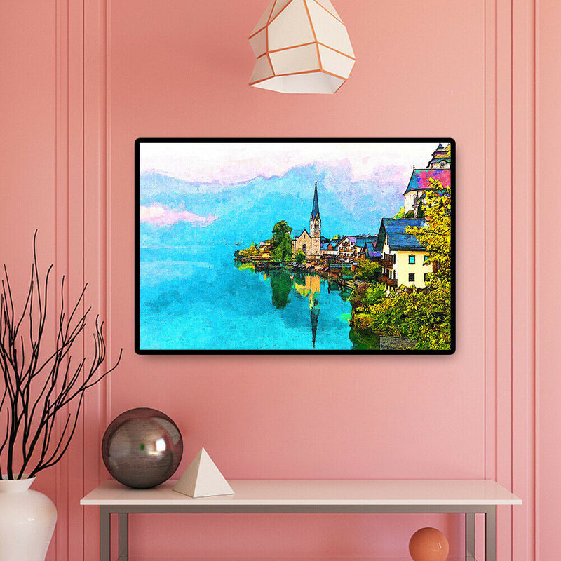 Riverside Town Paper Puzzles 1000pcs Adults Kids Jigsaw Picture DIY Toys