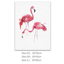 Unframed Modern Art Canvas Oil Painting Nordic Pink Flamingo Print Decor S