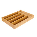 Bamboo Drawer Organizer Silverware Organizer Utensil Holder Cutlery Tray with