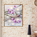 5D DIY Full Drill Square Diamond Painting Candle Flower Cross Stitch Kits
