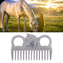 1PC Horse Comb Aluminum Alloy Horse Cleaning Tool Comb Mane Tail Pulling Co&+