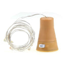 3pcs 1m 10 LED Bottle Cork Shaped Light Solar Light Christmas(White) A